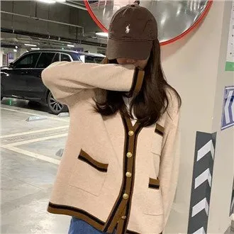 Multi Pocket Pletený kardigan